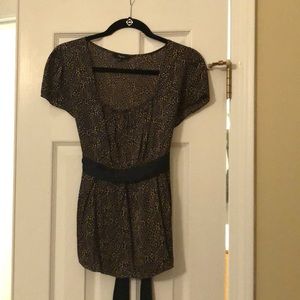 Animal print scoop neck Express shirt